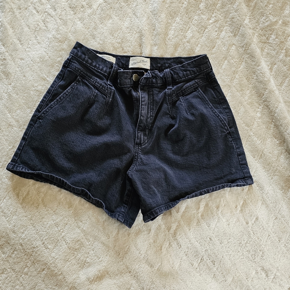 High Rise Midi Shorts